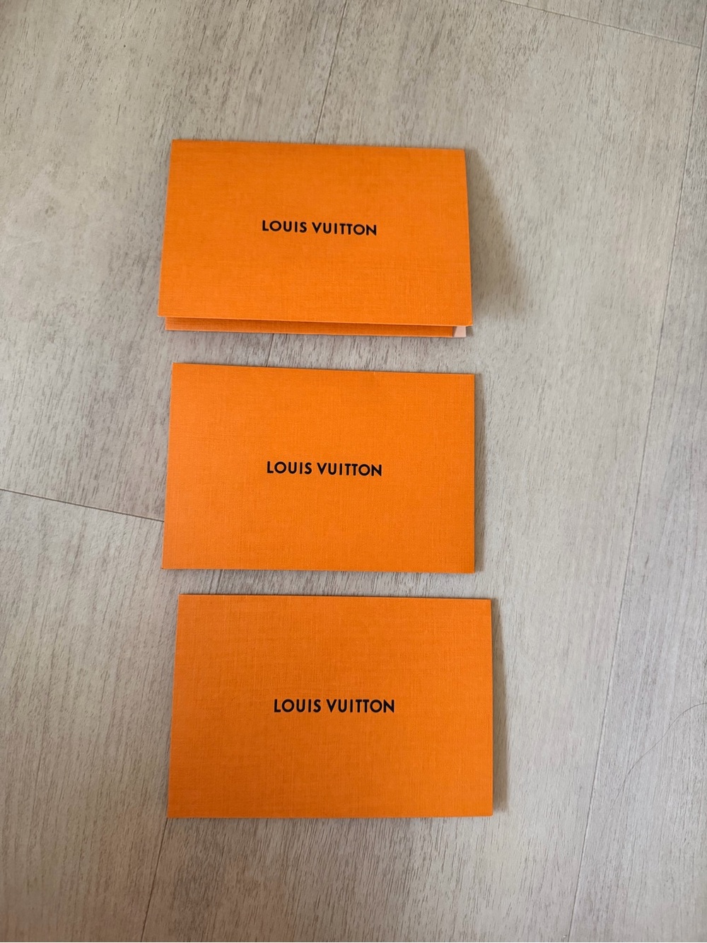 Louis Vuitton envelopes (set of 3)